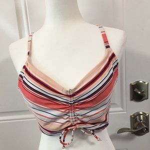 NWT Beach Betty by Miracle Brands Swim Top Multi Colored - Size Large